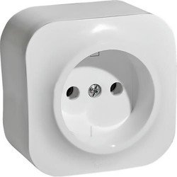 Розетка без заземлення накладна, біла, 782240 Legrand Quteo