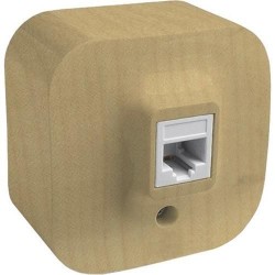 Розетка телефонна RJ11 накладна, одинарна, дерево, 782274 Legrand Quteo
