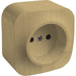 Розетка без заземления накладная, дерево, 782270 Legrand Quteo