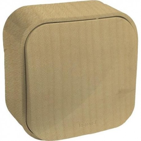 Вимикач одноклавішний накладний, дерево, 782260 Legrand Quteo