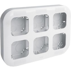 Блок інсталяційний на 6 постів накладний, слонова кістка, 782296 Legrand Quteo