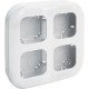 Блок інсталяційний на 4 пости накладний білий, 782294 Legrand Quteo