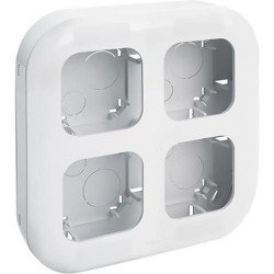 Блок установочный до 4 постов накладной, белый, 782294 Legrand Quteo