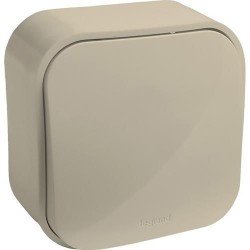 Переключатель одноклавишный накладной, слоновая кость, 782204 Legrand Quteo