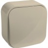 Кнопка одноклавишная накладная, слоновая кость, 782205 Legrand Quteo