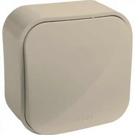 Вимикач одноклавішний накладний, слонова кістка, 782200 Legrand Quteo