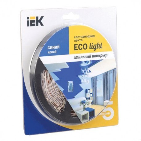 Стрічка LED 5м блістер LSR-3528B60-4.8-IP65-12V IEK-eco