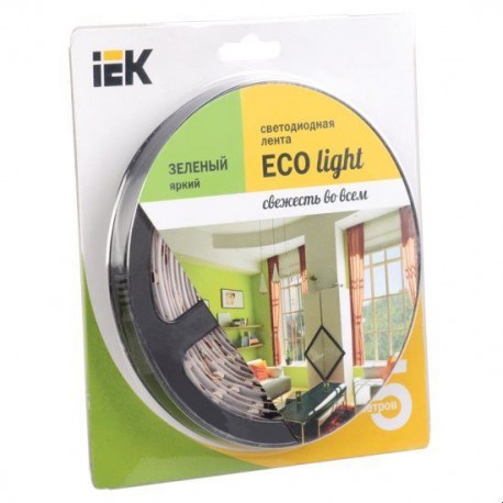 Лента LED 5м блистер LSR-3528G60-4.8-IP20-12V IEK-eco