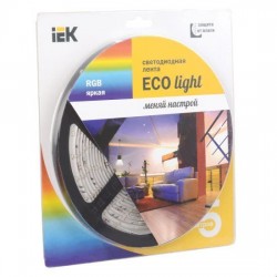 Лента LED 5м блистер LSR-3528RGB54-4.8-IP65-12V IEK-eco