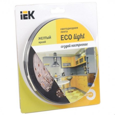 Лента LED 5м блистер LSR-3528Y60-4.8-IP20-12V IEK-eco