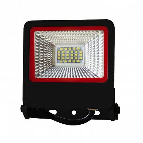 Прожектор Euroelectric LED-FL-20 (black) new з радіатором 20W 6500K
