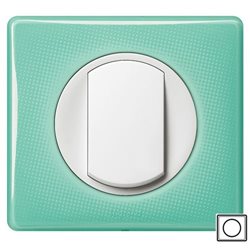 Рамка 1-а Бірюзовий муар, Celiane, Legrand
