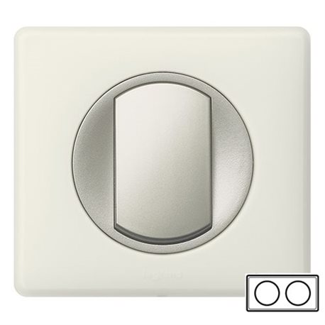 Рамка 2-ная Белый перкаль, Celiane 66702