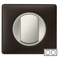 Рамка 2-а Чорний перкаль, Celiane, Legrand