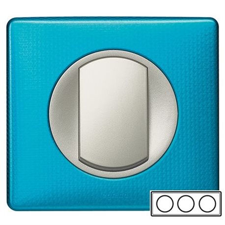 Рамка 3-ная Лазурний пунктум, Celiane, Legrand