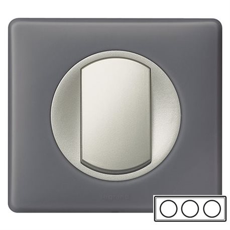 Рамка 3-ная Фіолетовий перкаль, Celiane, Legrand