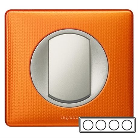 Рамка 4-а Помаранчевий металік, Celiane, Legrand