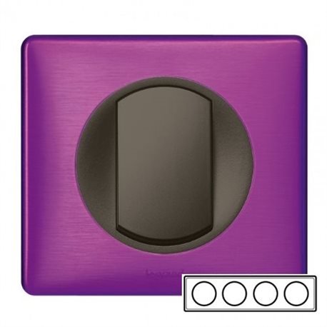 Рамка 4-ная Пурпур металлик, Celiane 68714