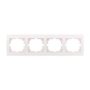 Рамка 4-на горизонтальна колір білий, Lezard Deriy