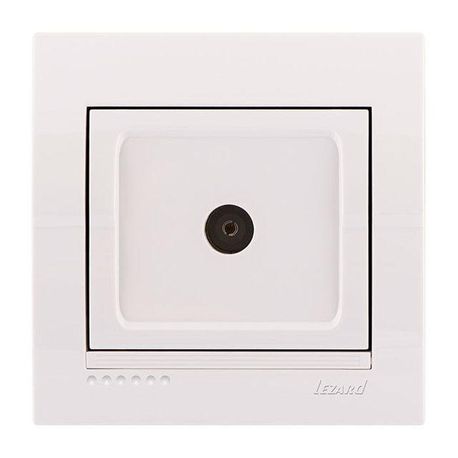Розетка ТВ конечная цвет белый, Lezard Deriy 702-0202-130