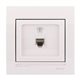 Розетка телефонная цвет белый, Lezard Deriy 702-0202-137