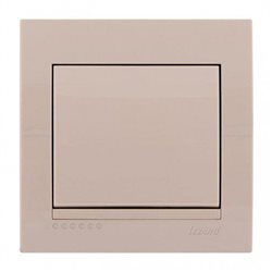 Вимикач 1-клавішний колір кремовий, Lezard Deriy