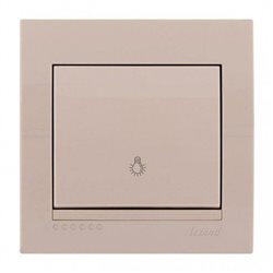 Кнопка звонка цвет кремовый, Lezard Deriy 702-0303-103
