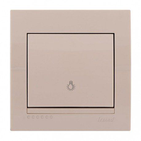 Кнопка звонка цвет кремовый, Lezard Deriy 702-0303-103