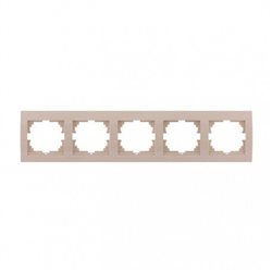 Рамка 5-на горизонтальна колір кремовий, Lezard Deriy