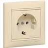 Механизм розетки с заземлением, 16 А, Valena Legrand слоновая кость 774320