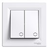 Переключатель 2-кл., цвет белый, Asfora Переключатель 2-кл., цвет белый, Asfora
