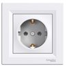 Розетка 2К+З, 16А, цвет белый, Asfora