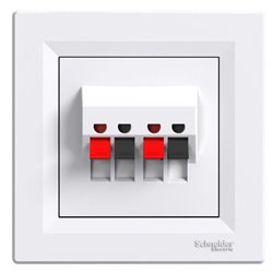 Розетка акустична, колір білий, Asfora