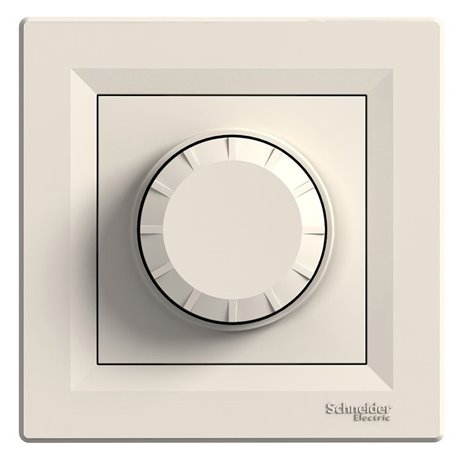 Светорегулятор, 600 Вт, цвет слоновая кость, Asfora