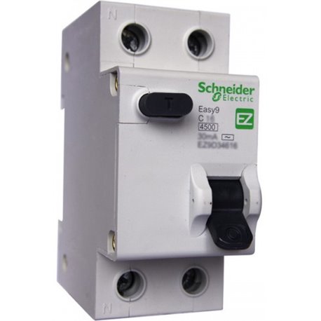 Дифференциальный автомат EZ9 1Р+N 16А 30мА Schneider Electric