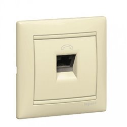 Механізм розетки телефонної 1х RJ11 слонова кістка, Valena Legrand