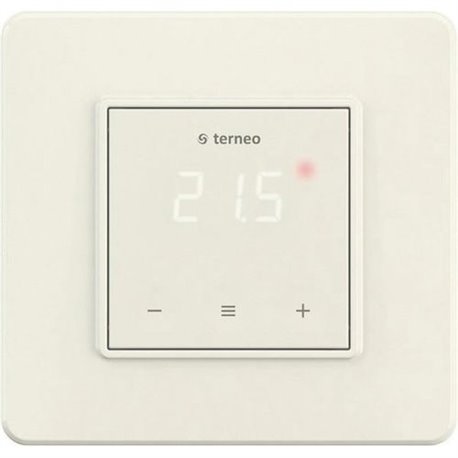 Терморегулятор Terneo s с cенсорным управлением, слоновая кость