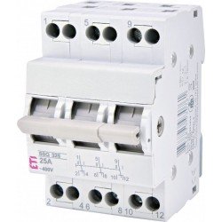 Переключатель перекидной ввода резерва 25А, 3 полюса, SSQ 325 ETI