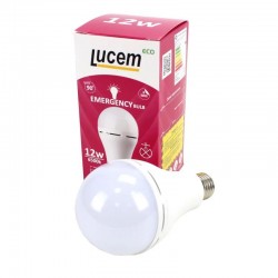 Акумуляторна лампочка LM-EBL 12Вт 6500К Е27, Lucem