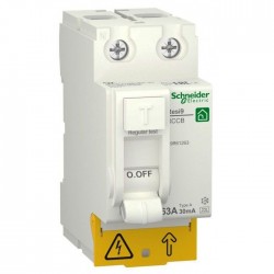 УЗО 63A, 30mA, тип A, 2 полюса, Resi9 R9R61263 Schneider Electric