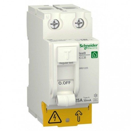 ПЗВ 25A, 30mA, тип A, 2 полюса, Resi9 R9R61225 Schneider Electric