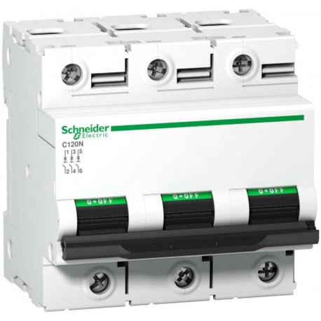 Автоматический выключатель C120N 3P 100A тип C 10кА Schneider Electric