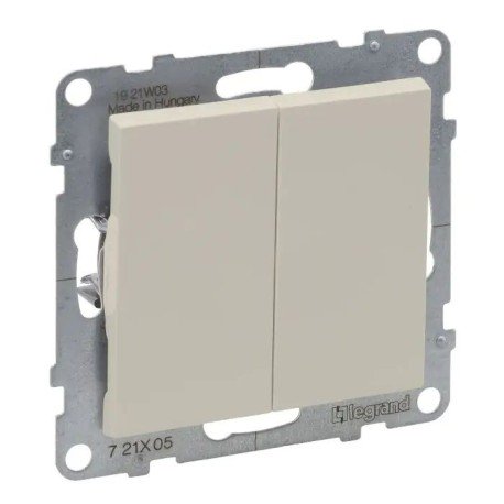 Вимикач 2-кл, слонова кістка, SUNO Legrand 721205