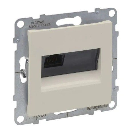 Розетка компьютерная 1-а RJ45 Cat5E/UTP, сл. кость, SUNO Legrand 721250
