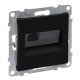 Розетка компьютерная 1-а RJ45 Cat5E/UTP, черный, SUNO Legrand 721450