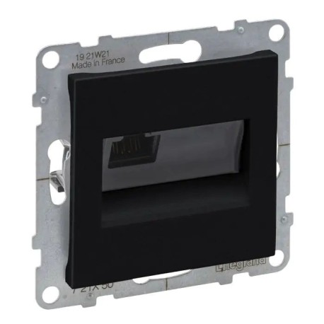 Розетка компьютерная 1-а RJ45 Cat5E/UTP, черный, SUNO Legrand 721450