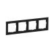 Рамка 4-я, черный, SUNO Legrand 721524