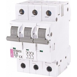 Автоматичний вимикач ETIMAT 6 3p C 6А (6 kA), ETI 2145512