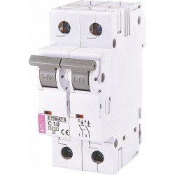 Автоматический выключатель ETIMAT 6 2p C 10А (6 kA), ETI 2143514