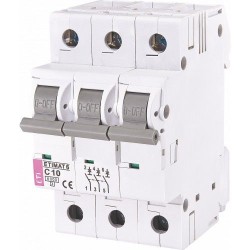 Автоматичний вимикач ETIMAT 6 3p C 10А (6 kA), ETI 2145514